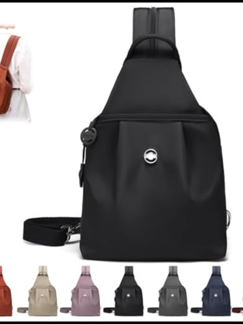 3-in-1 Convertible Anti-Theft Travel Tote Bag Water-Resistant Nylon Backpack
